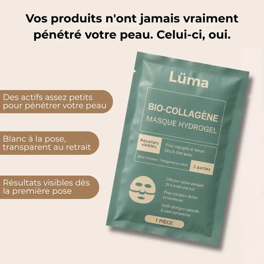 Masques Bio-Collagène Hydrogel - Éclat et Fermeté